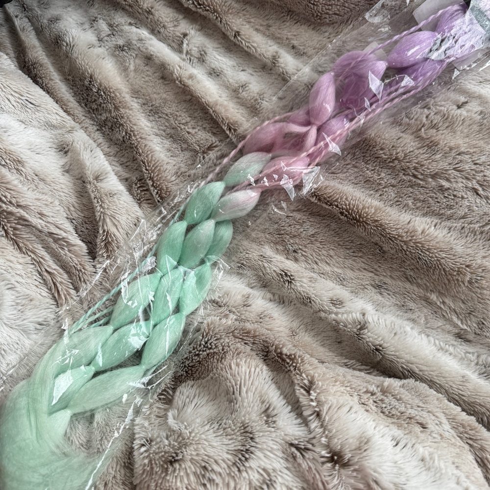 Pastel Ombre Bubble Ponytail Extension 24”